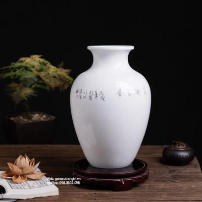 BÌNH VẼ TAY HỌA TIẾT CHIM HOA